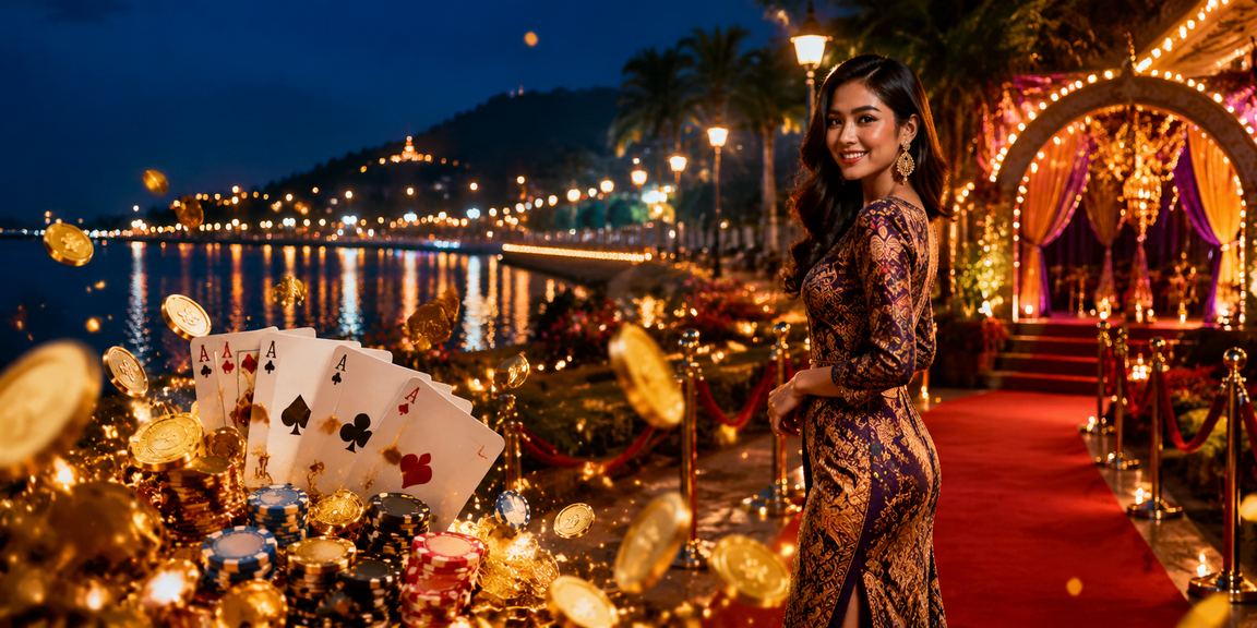 Permainan poker dengan elemen batik di Kuantan Malaysia